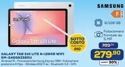 Euronics SAMSUNG GALAXY TAB S10 LITE 6+128GB WIFI SM-X400NZSREU offerta