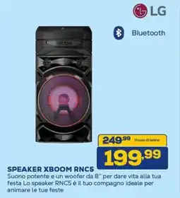 Euronics LG SPEAKER XBOOM RNC5 offerta
