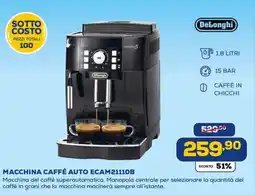 Euronics DeLonghi MACCHINA CAFFÉ AUTO ECAM21110B offerta
