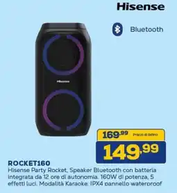 Euronics ROCKET160 Hisense Party Rocket offerta