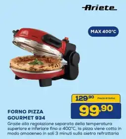 Euronics Ariete forno pizza GOURMET 934 offerta