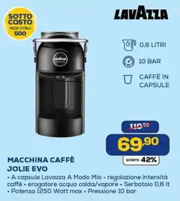 Euronics Lavazza macchina caffè jolie evo offerta