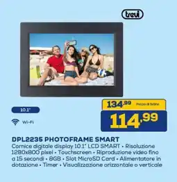 Euronics trevi DPL2235 PHOTOFRAME SMART offerta