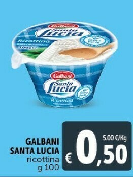Deco Supermercati Ricottina santa lucia 100 g(ml) offerta