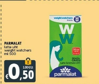 Deco Supermercati Weightwatchers latte scremato uht 500 g(ml) offerta