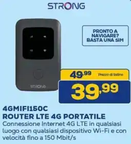 Euronics STRONG 4GMIFI150C ROUTER LTE 4G PORTATILE offerta