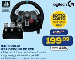 Euronics logitech 941-000112 G29 DRIVING FORCE offerta
