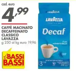 Italmark Caffè macinato decaffeinato classico LAVAZZA offerta