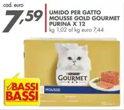 Italmark Umido per gatto mousse gold gourmet PURINA offerta