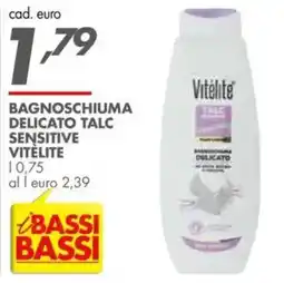 Italmark Bagnoschiuma delicato talc sensitive VITÈLITE offerta