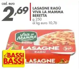 Italmark Lasagne ragu viva la mamma BERETTA offerta