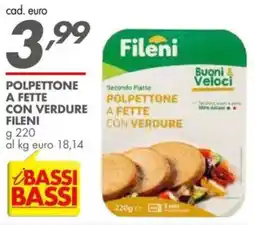 Italmark Polpettone a fette con verdure FILENI offerta