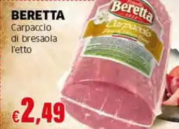 Sigma BERETTA Carpaccio di bresaola offerta