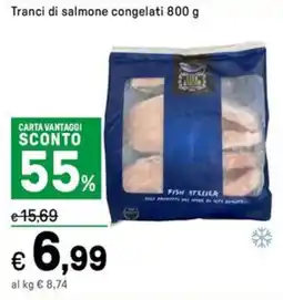 Iper La Grande Tranci di salmone congelati offerta
