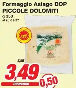 Prix Quality Formaggio Asiago DOP PICCOLE DOLOMITI offerta