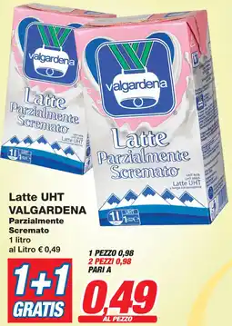 Prix Quality Latte UHT VALGARDENA Parzialmente Scremato offerta