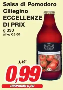 Prix Quality Salsa di Pomodoro Ciliegino ECCELLENZE DI PRIX offerta