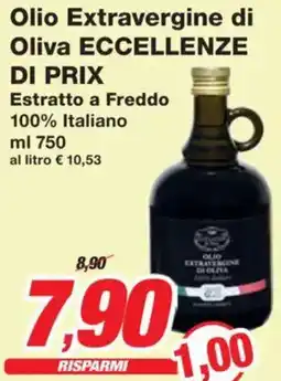 Prix Quality Olio Extravergine di Oliva ECCELLENZE DI PRIX Estratto a Freddo 100% Italiano offerta