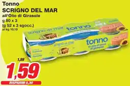 Prix Quality Tonno SCRIGNO DEL MAR all'Olio di Girasole offerta