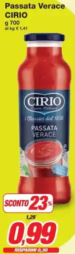Prix Quality Passata Verace CIRIO offerta