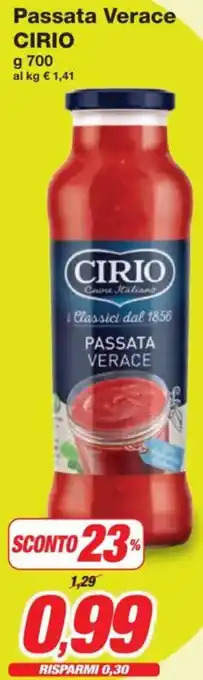 Prix Quality Passata Verace CIRIO offerta