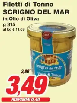 Prix Quality Filetti di Tonno SCRIGNO DEL MAR in Olio di Oliva offerta