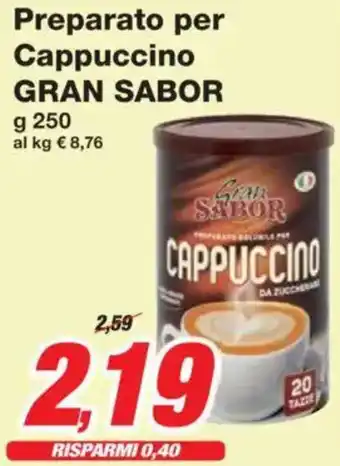 Preparato per Cappuccino GRAN SABOR