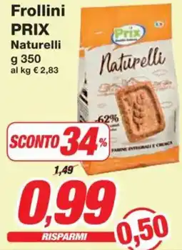 Prix Quality Frollini PRIX Naturelli offerta