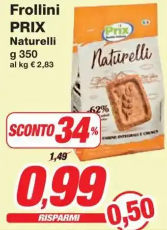 Prix Quality Frollini PRIX Naturelli offerta