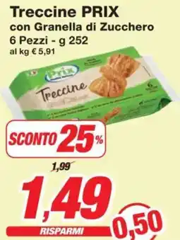 Prix Quality Treccine PRIX con Granella di Zucchero offerta