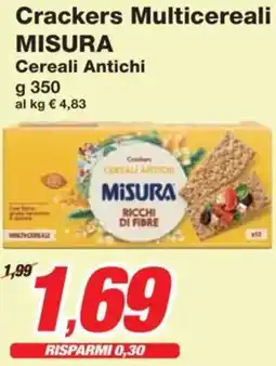 Prix Quality Crackers Multicereali MISURA Cereali Antichi offerta