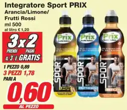 Prix Quality Integratore Sport PRIX Arancia/Limone/ Frutti Rossi offerta