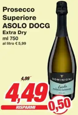 Prix Quality Prosecco Superiore ASOLO DOCG Extra Dry offerta