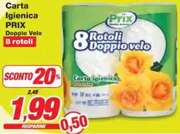 Prix Quality Carta Igienica PRIX Doppio Velo offerta