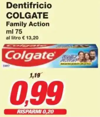 Prix Quality Dentifricio COLGATE Family Action offerta