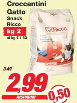 Prix Quality Croccantini Gatto Snack Ricco offerta