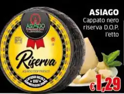 Sigma ASIAGO Cappato nero riserva D.O.P. offerta