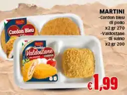 Sigma MARTINI Cordon bleu di pollo x2 Valdostane di pollo offerta