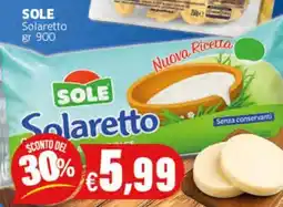 Sigma SOLE Solaretto offerta