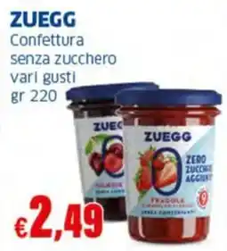 Sigma ZUEGG Confettura senza zucchero offerta