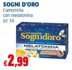 Sigma SOGNI D'ORO Camomilla con melatonina pz 16 offerta