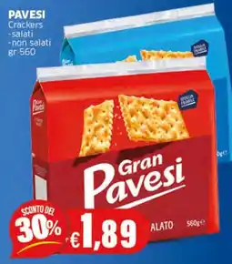 Sigma PAVESI Crackers salati non salati offerta