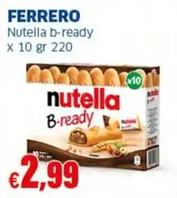 Sigma FERRERO Nutella b-ready x 10 offerta