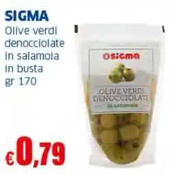 Sigma SIGMA Olive verdi denocciolate in salamoia in busta offerta