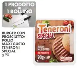 Italmark Burger con prosciutto/ pollo maxi gusto TENERONI SPECIAL offerta