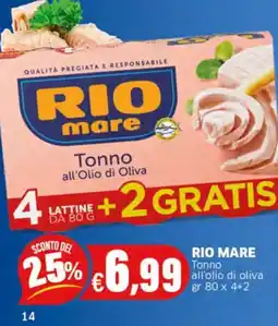 Sigma RIO MARE Tonno all'olio di oliva offerta