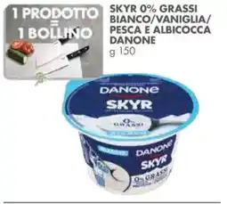 Italmark Skyr 0% grassi bianco/vaniglia/ pesca e albicocca DANONE offerta