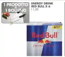 Italmark Energy drink RED BULL x 6 offerta