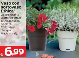 Prix Quality Vaso con sottovaso Ethica offerta