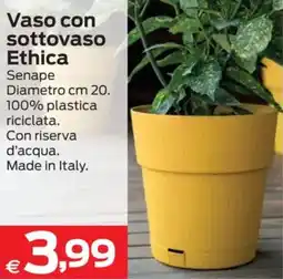 Prix Quality Vaso con sottovaso Ethica offerta